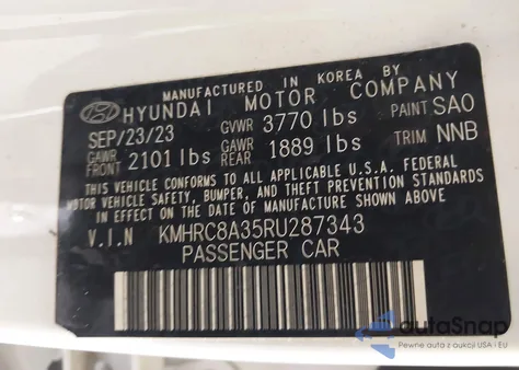 2024 Hyundai Venue Limited from USA, damaged, VIN KMHRC8A35RU287343